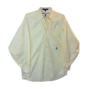 Tommy Hilfiger Mens Preppy Medium Shirt Long Sleeve Button Retro Casual College